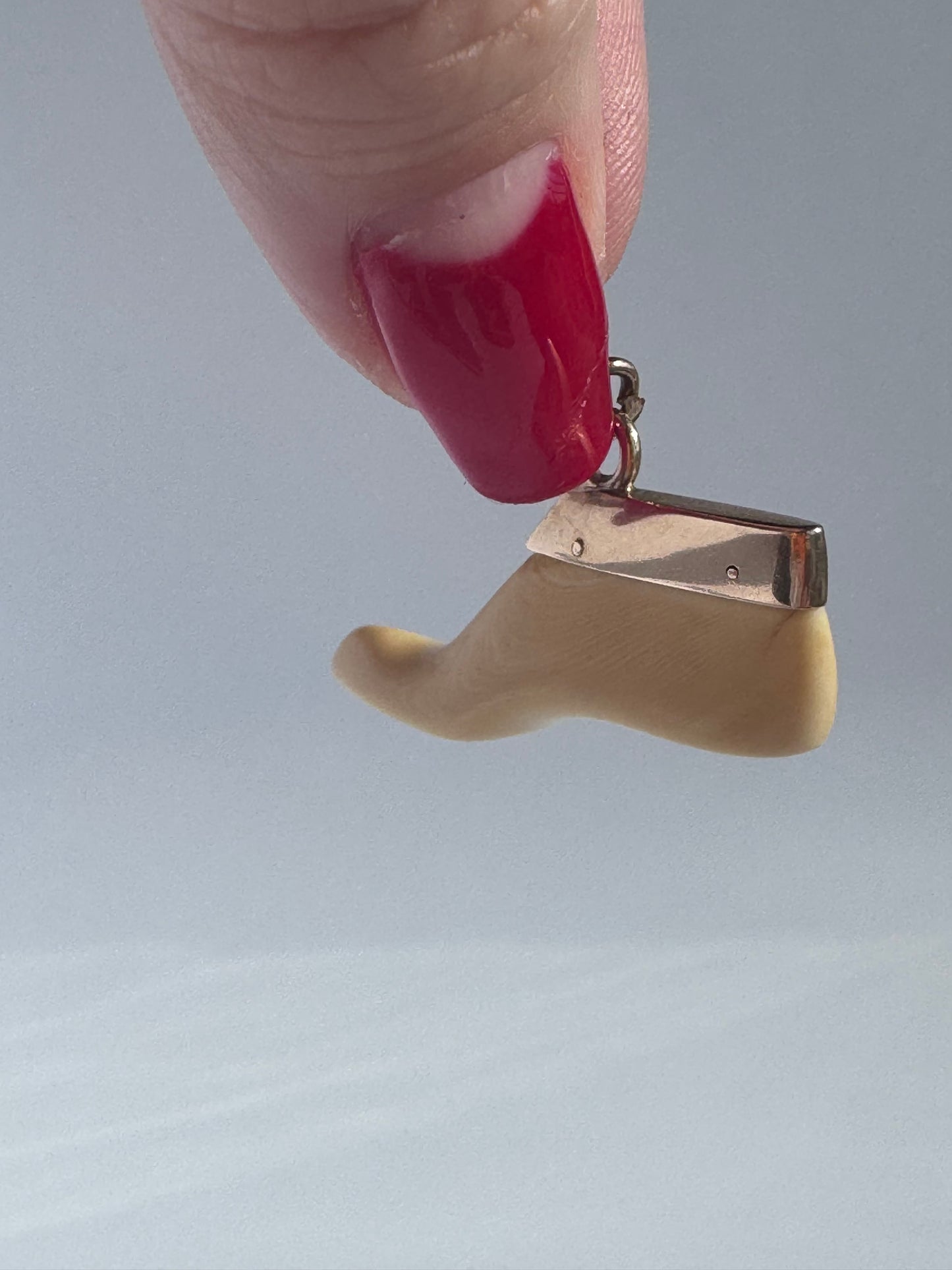 Vintage 14k Gold Shoe or Foot Charm