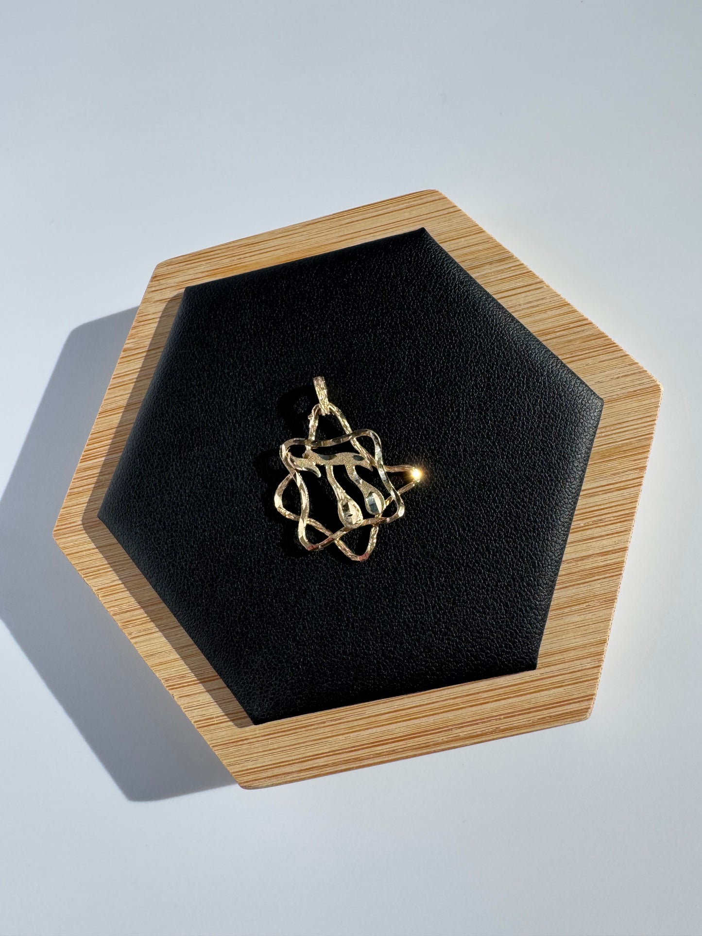 1980’s Abstract Star of David & Chai Pendant
