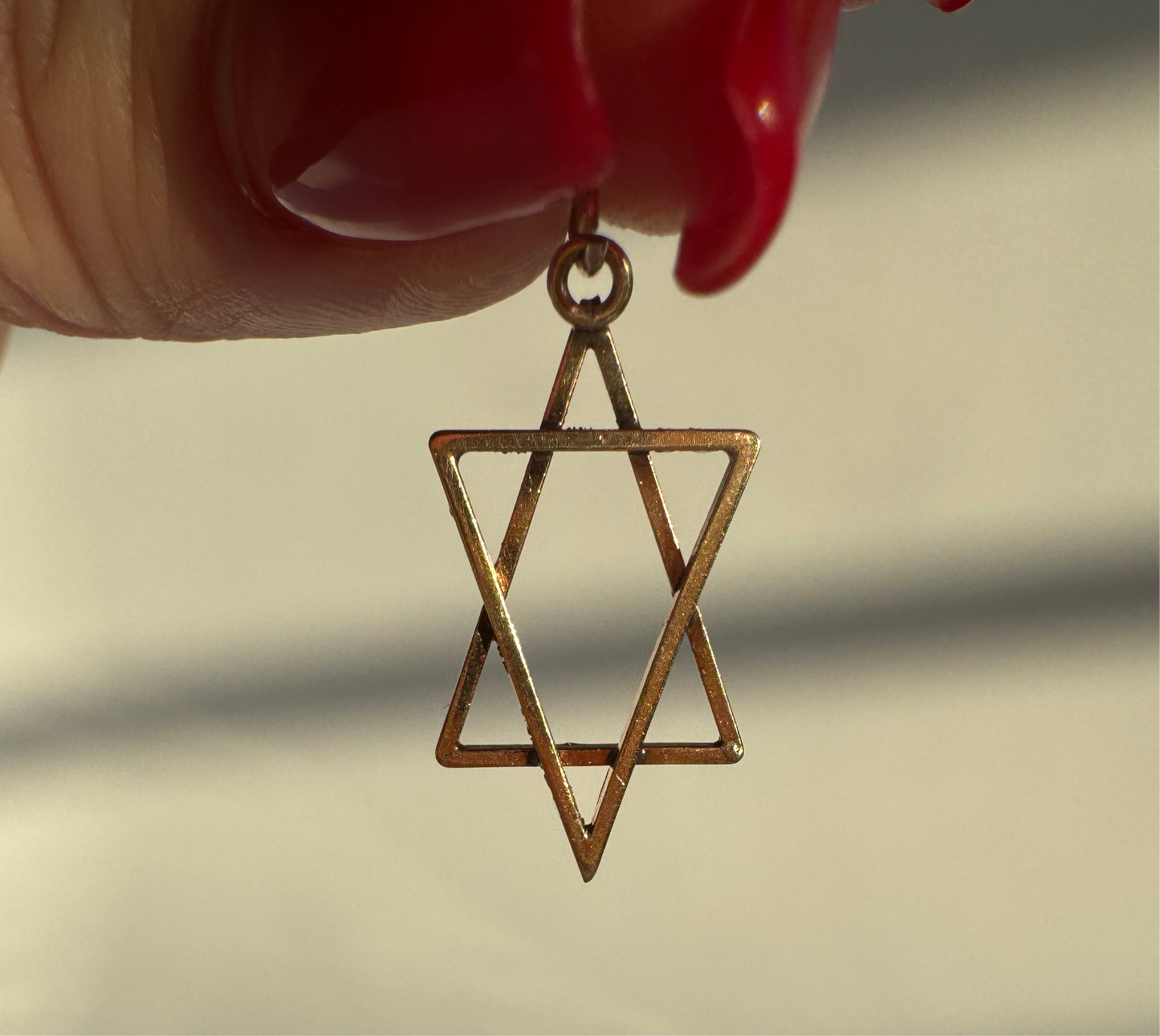 Vintage Estate 9k Star of David Pendant