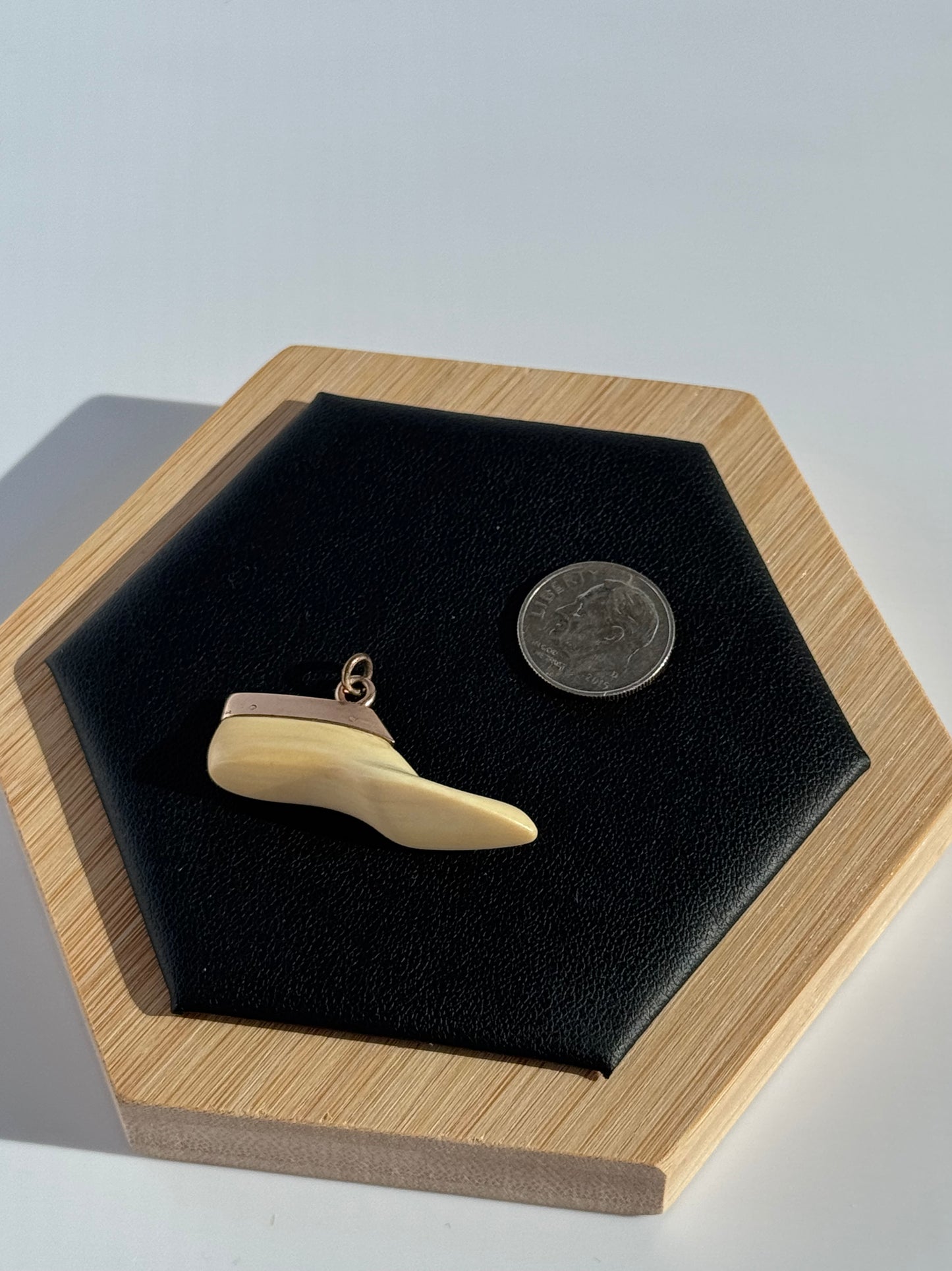 Vintage 14k Gold Shoe or Foot Charm