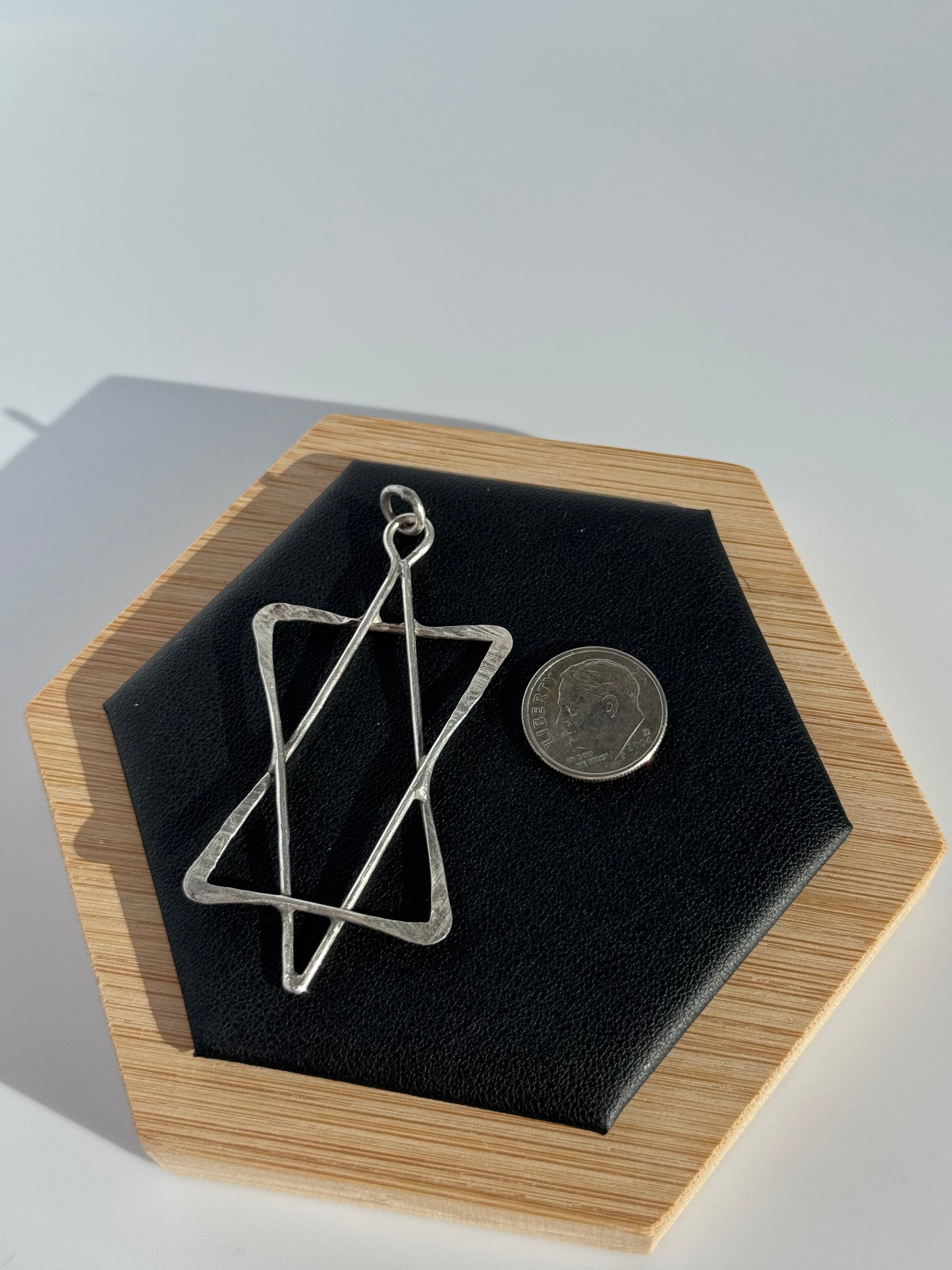 Large Abstract Rustic Star of David
