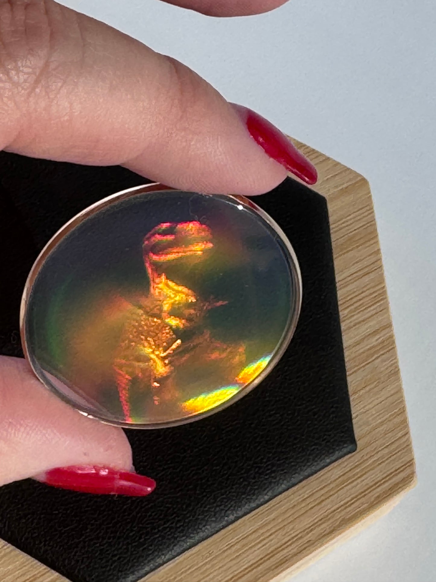 Vintage Dinosaur Hologram Pendant in 9ct Gold
