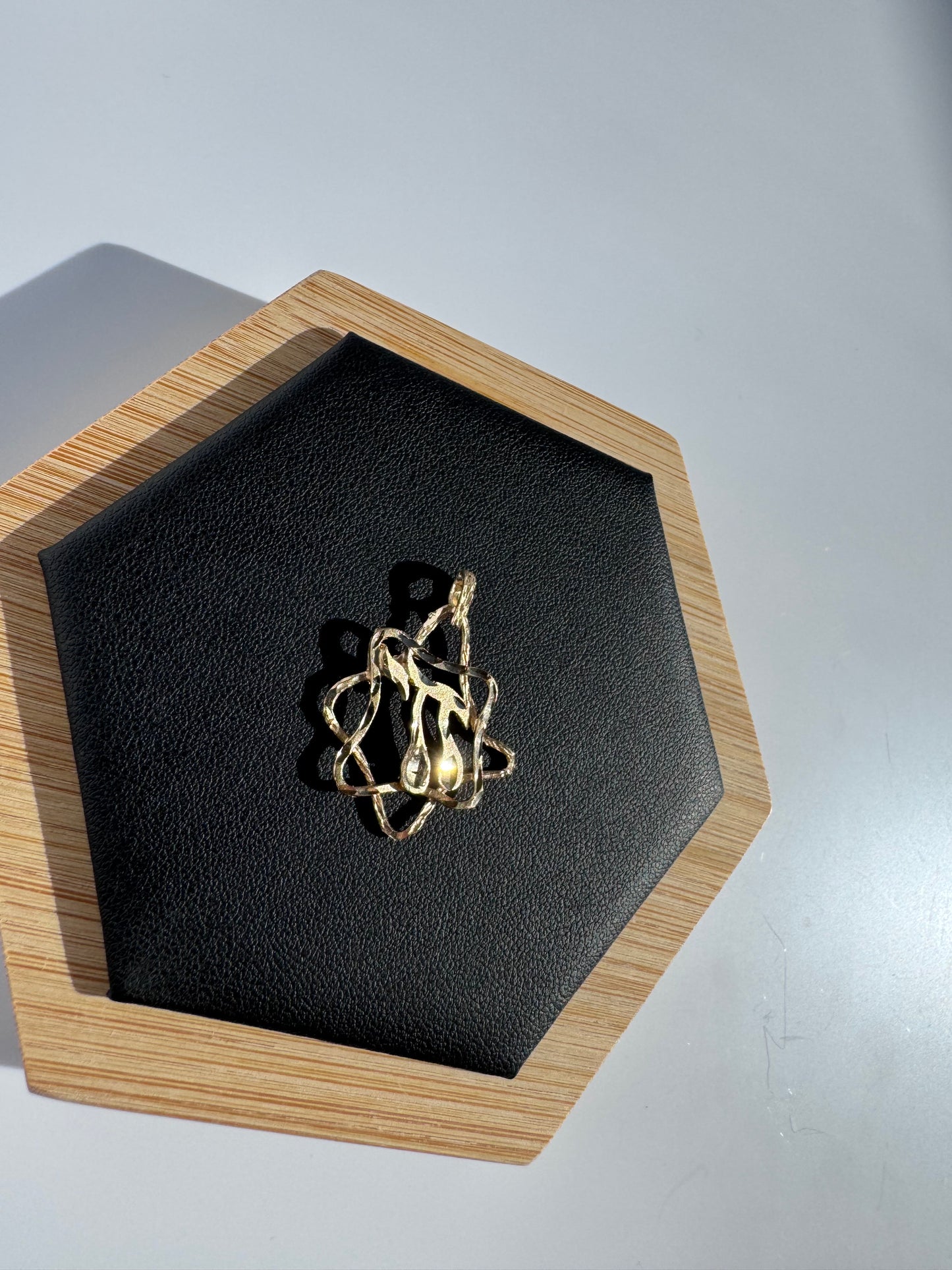 1980’s Abstract Star of David & Chai Pendant