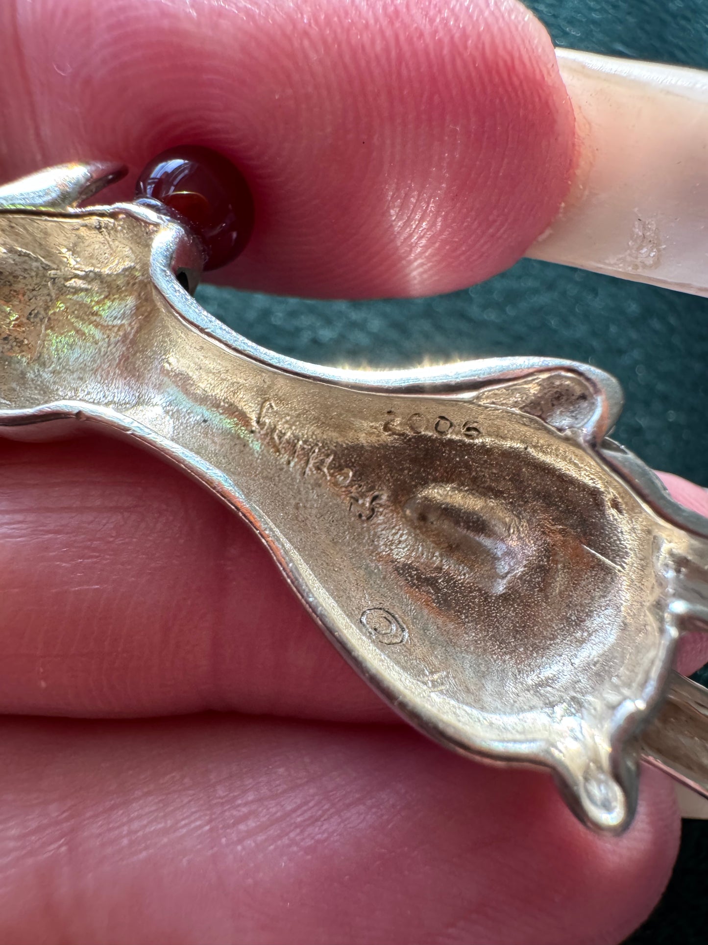 : Sandra Boynton 2006 Sterling Silver Rudolph Red-Nosed Reindeer Charm
