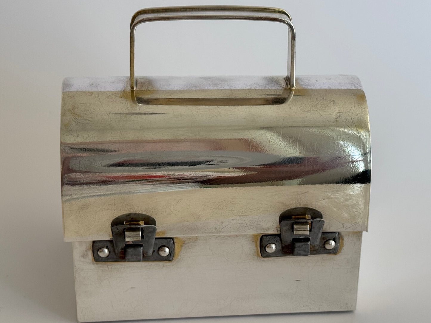 Estate Cartier Hand Made Sterling Silver Lunchbox Purse - Large Size, No Engraving