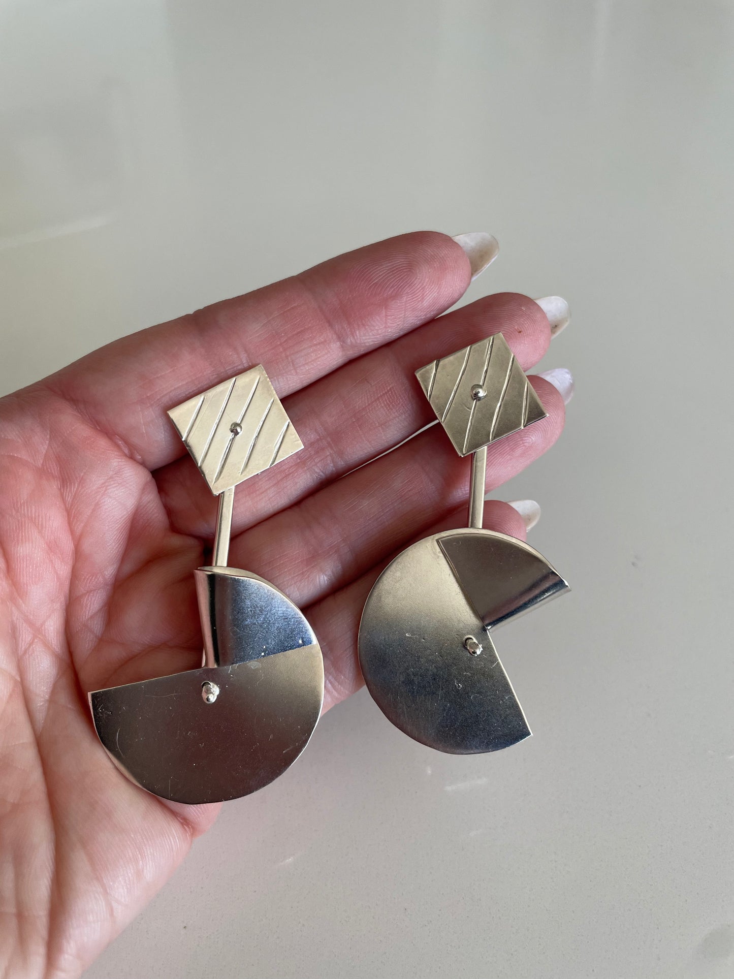 Modernist Dangle Earrings