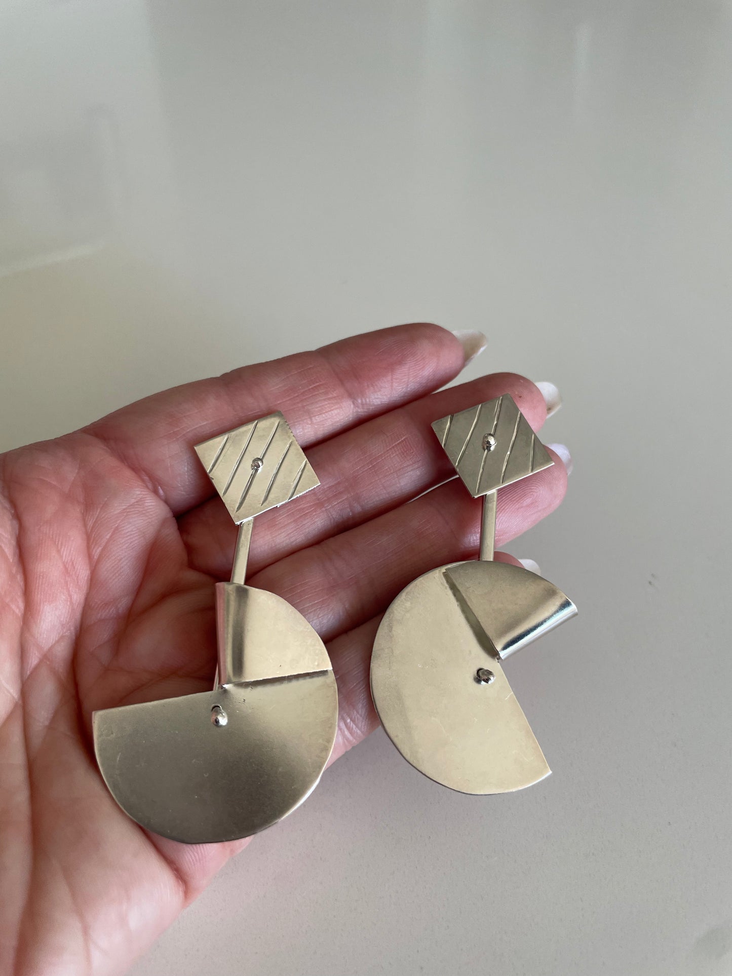 Modernist Dangle Earrings