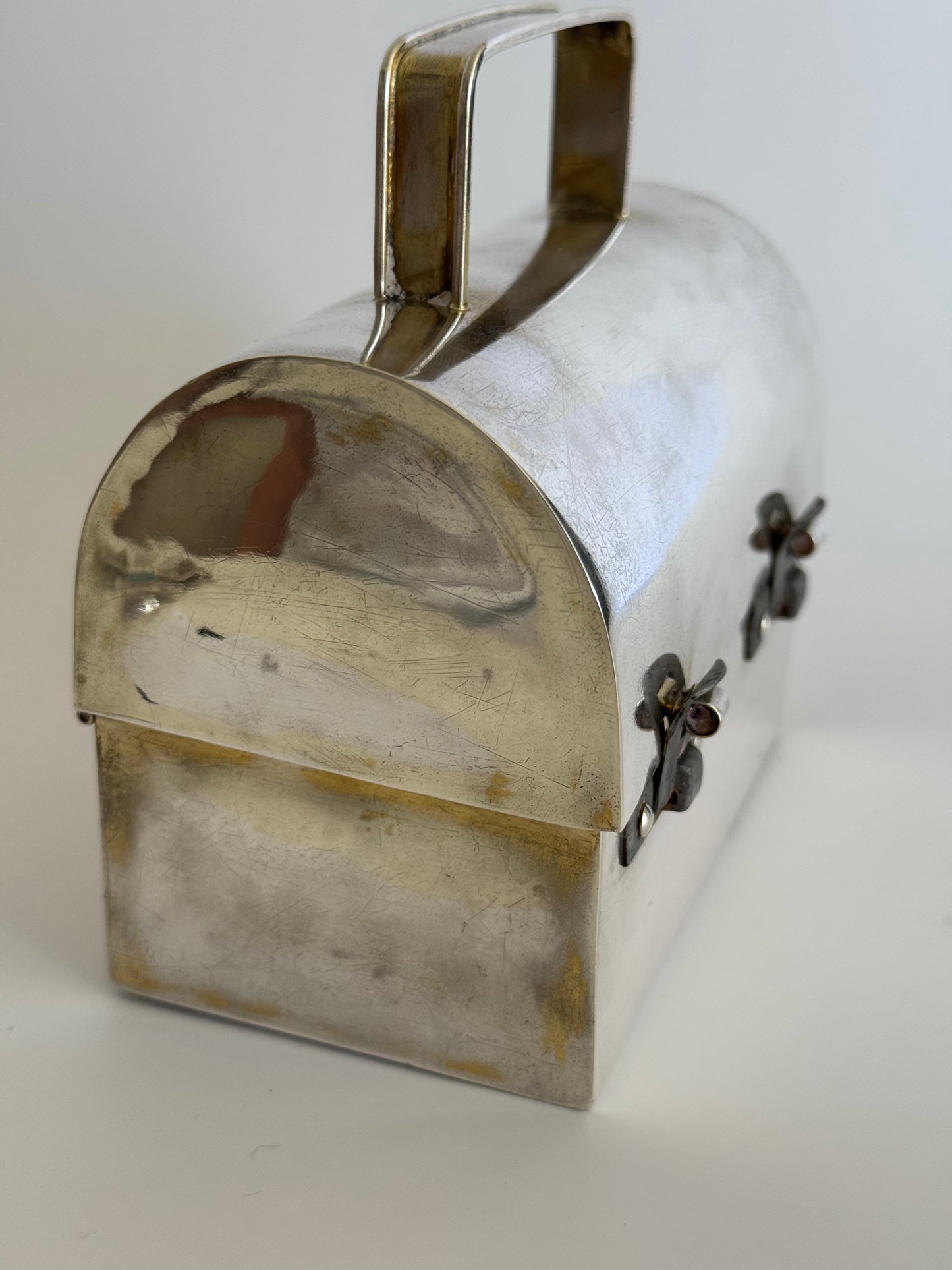 Estate Cartier Hand Made Sterling Silver Lunchbox Purse - Large Size, No Engraving