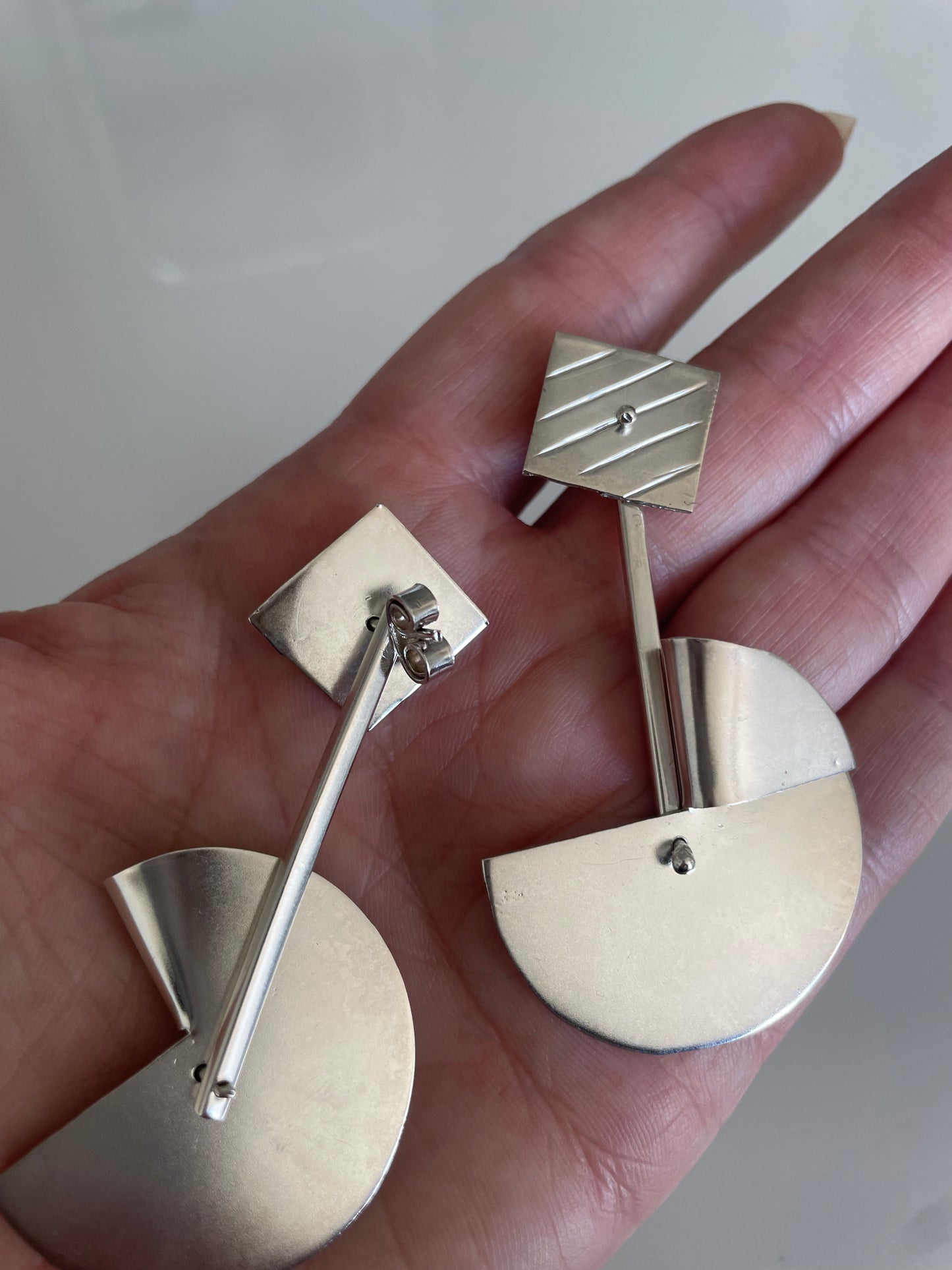 Modernist Dangle Earrings