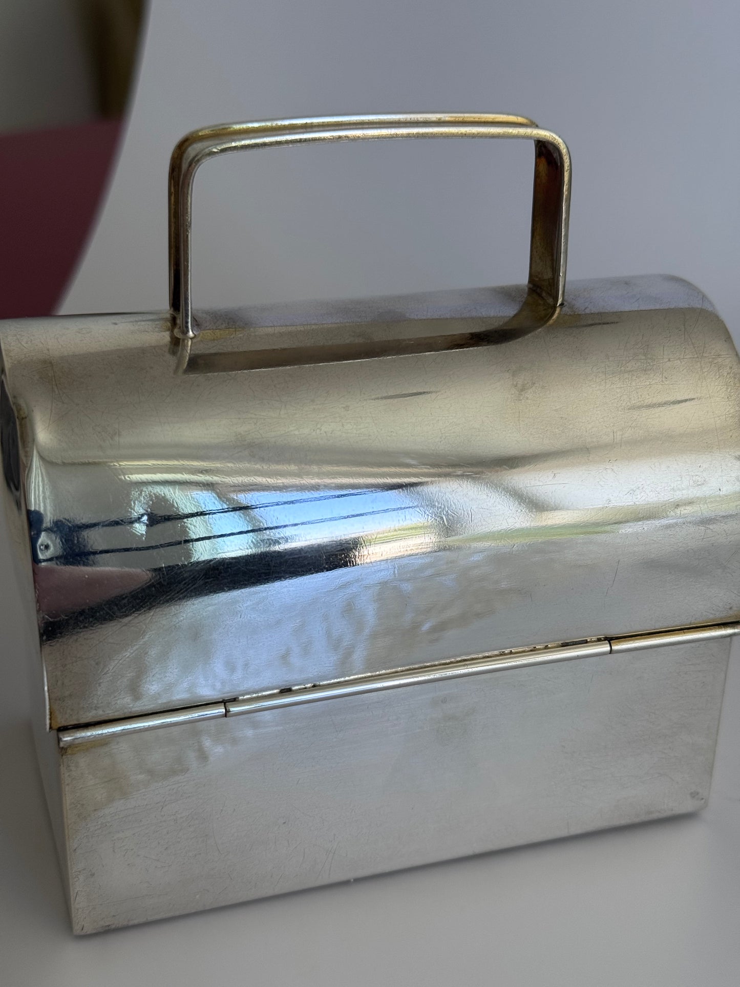 Estate Cartier Hand Made Sterling Silver Lunchbox Purse - Large Size, No Engraving