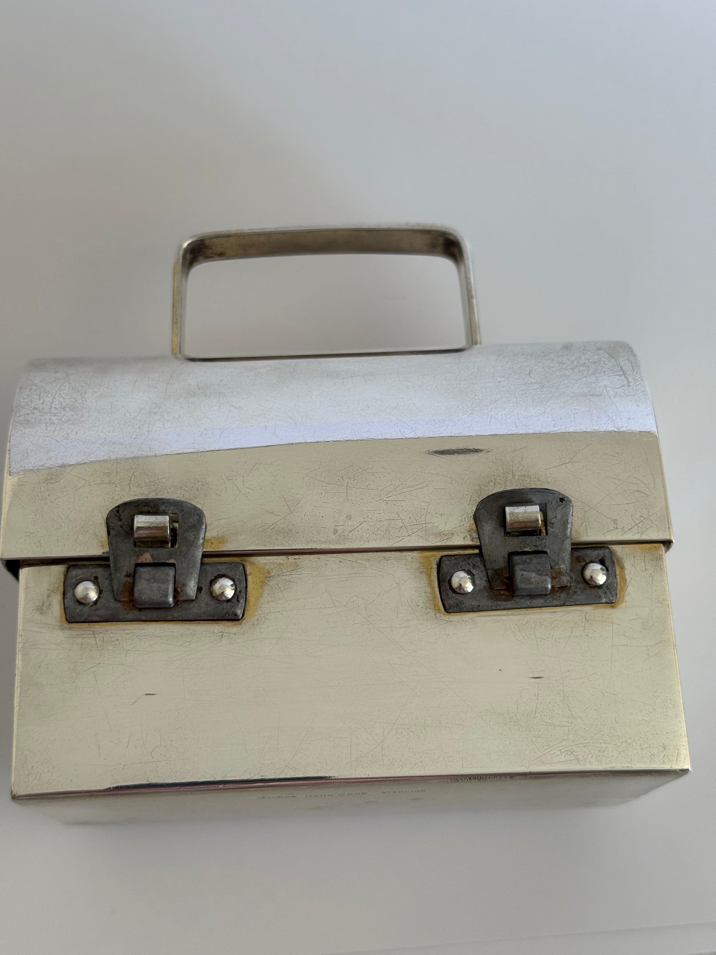 Estate Cartier Hand Made Sterling Silver Lunchbox Purse - Large Size, No Engraving