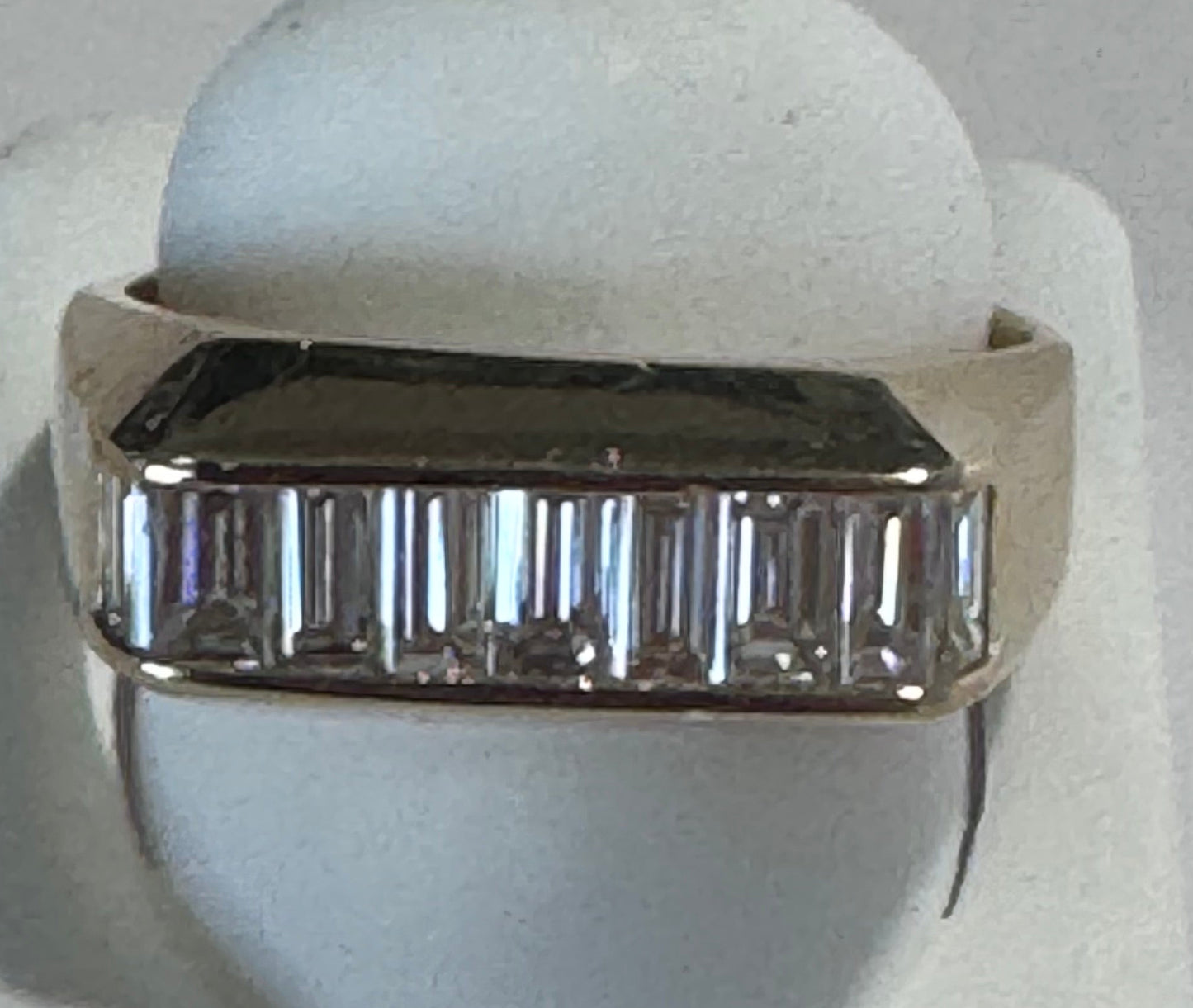 Estate 14K Gold Baguette Diamond Ring 1ctw Vintage