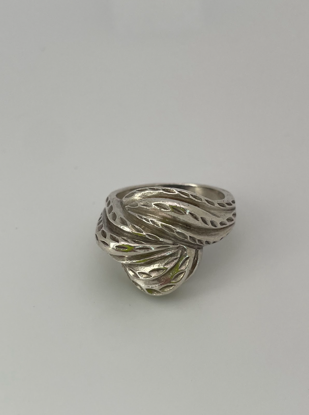 Vintage Sterling Silver Swirl Ring