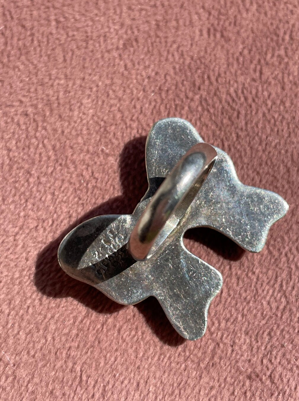 Vintage Taxco Mexico Large Bow Ring
