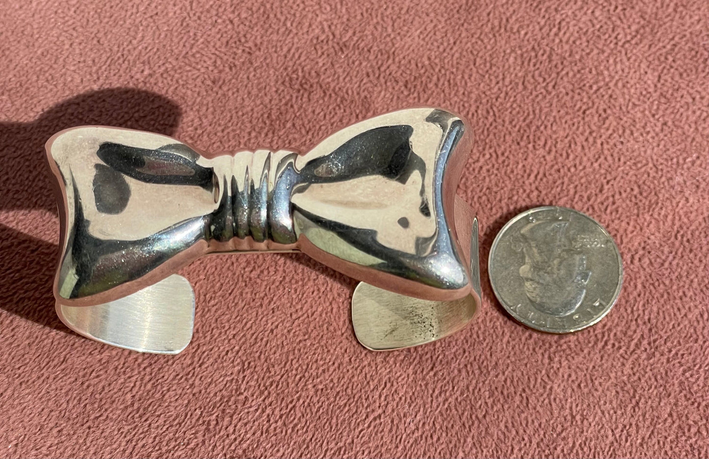 Vintage Los Ballesteros Big Bow Cuff Bracelet