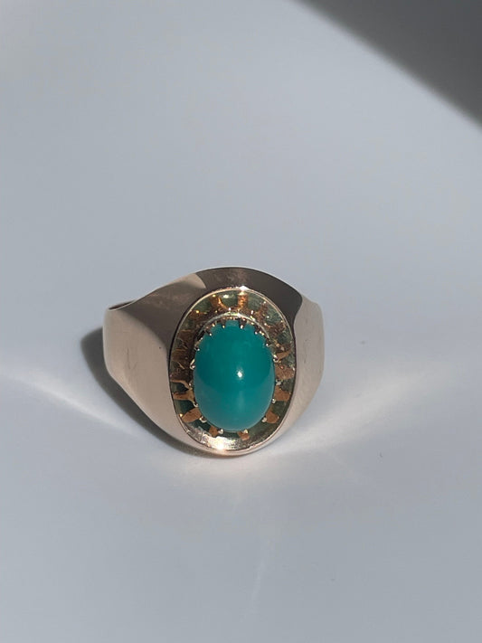 Vintage Estate 1960’s Russian Rose 14k Gold Ring