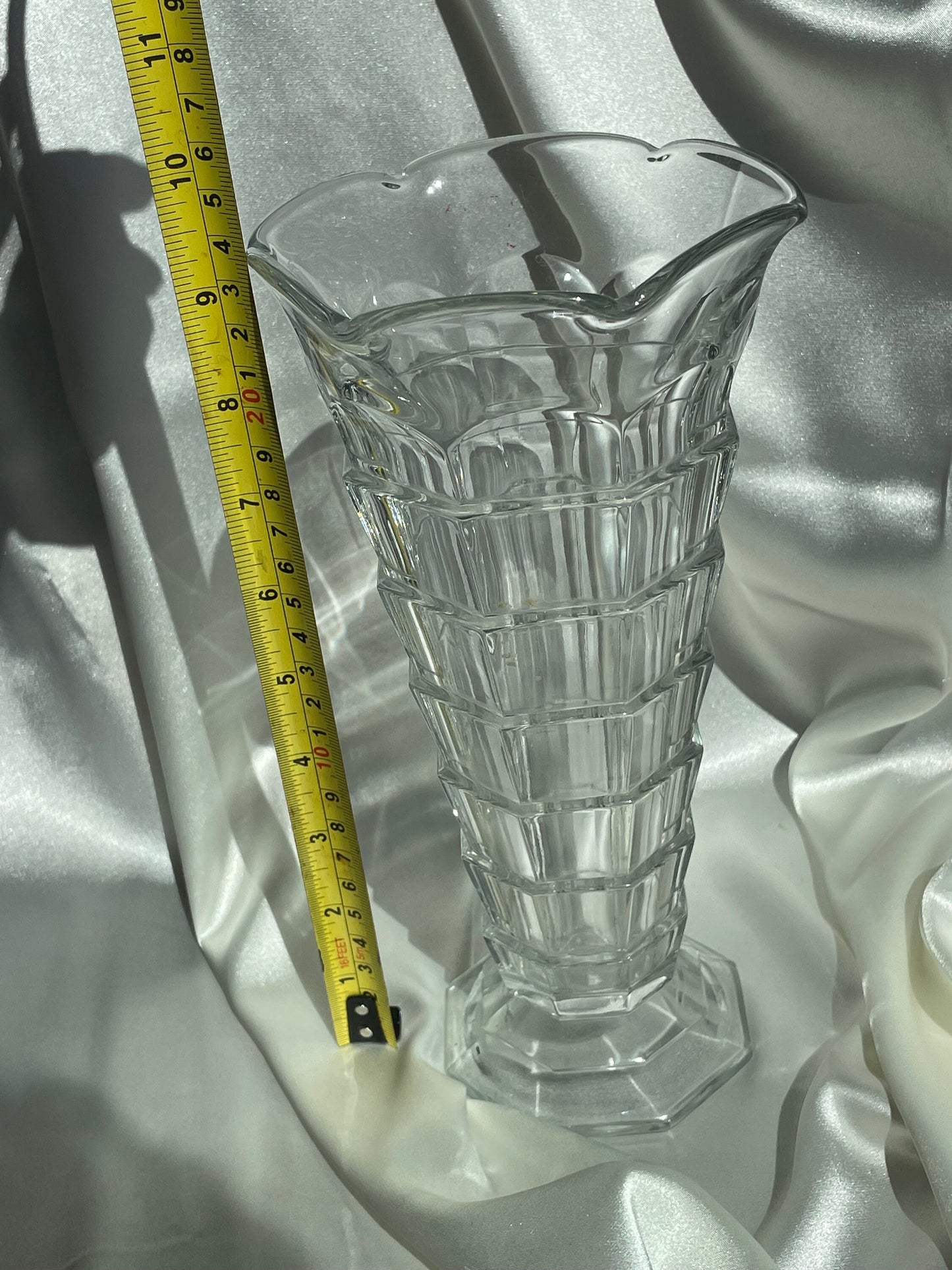 Vintage Indiana Glass Art Deco Vase