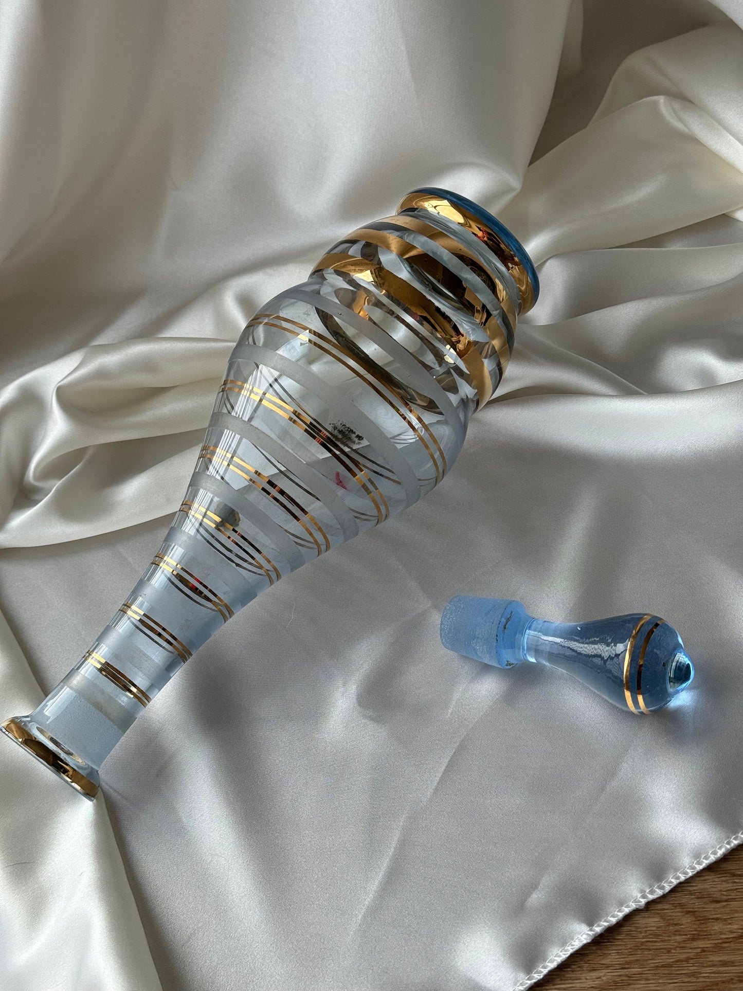 Vintage Mid Century Blown Glass Decanter