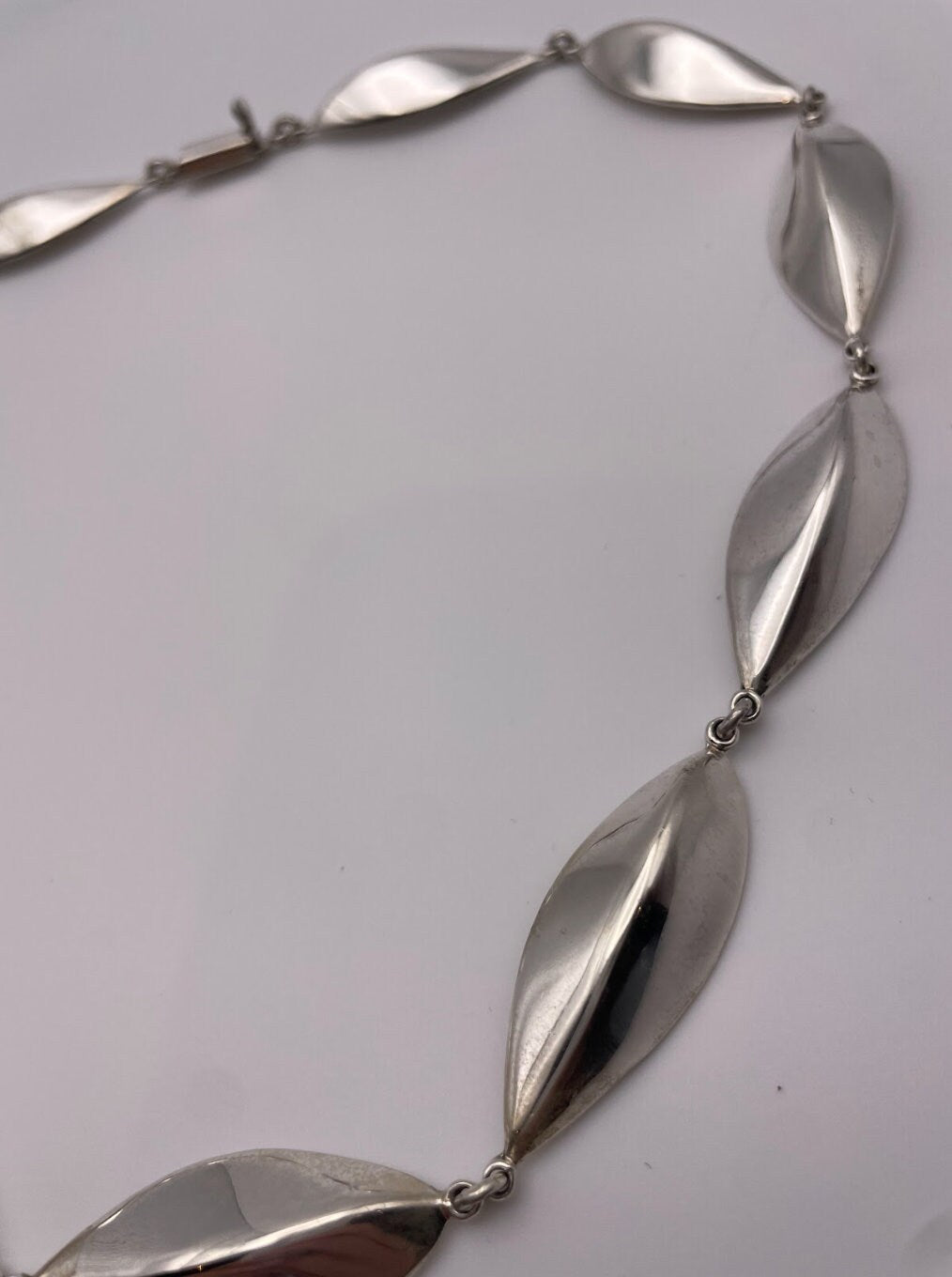 Vintage Mexican Sterling Silver Statement Necklace
