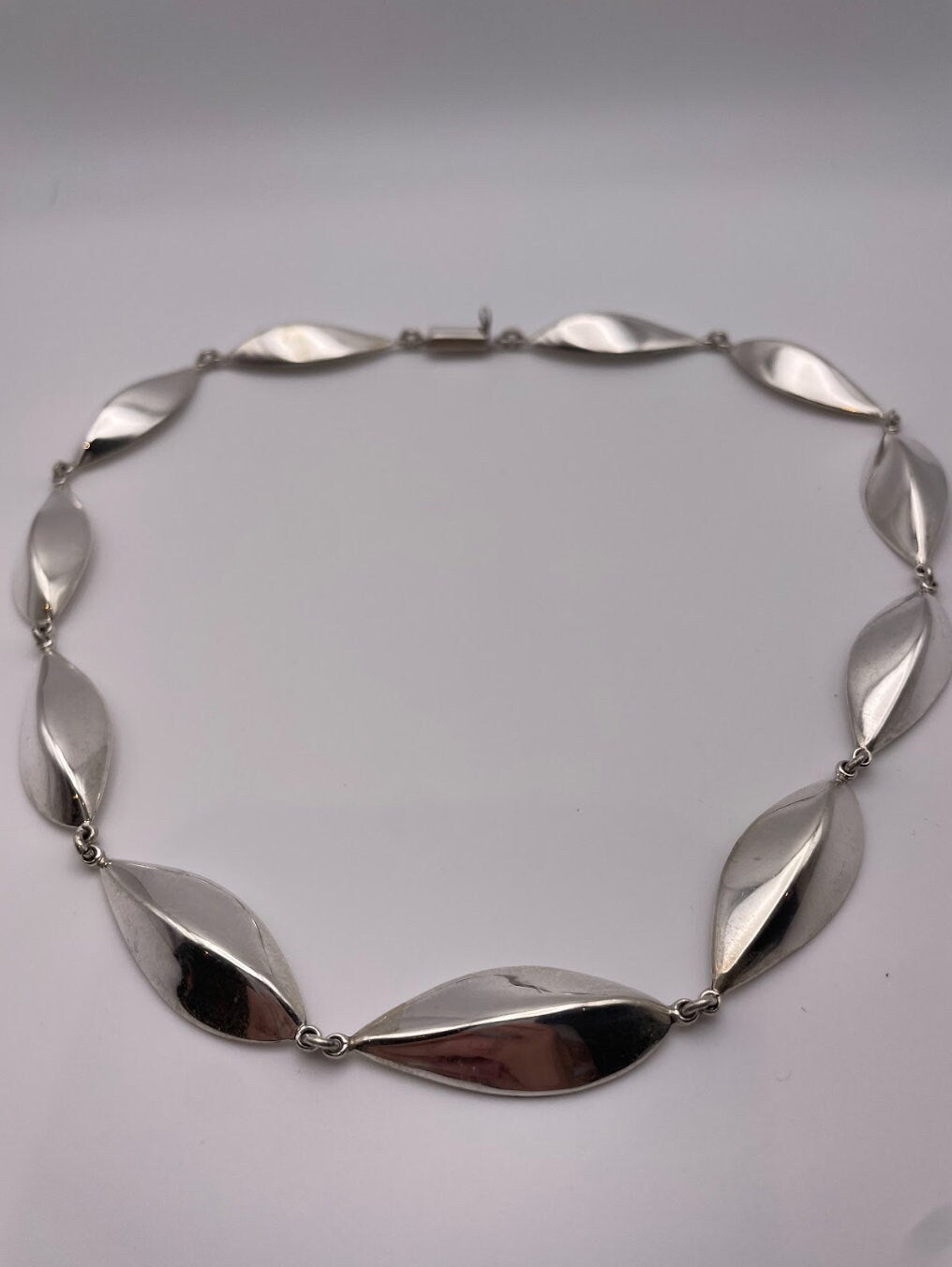 Vintage Mexican Sterling Silver Statement Necklace