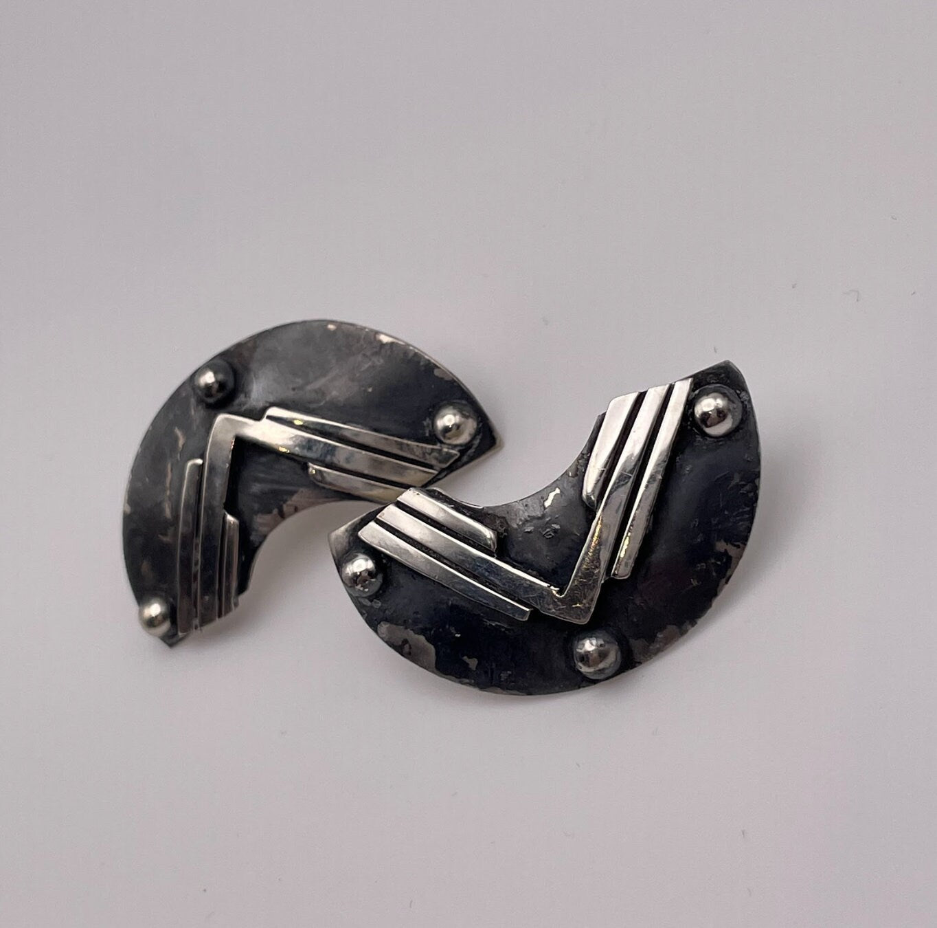 Little Puffy Heart Sterling Silver Stud Earrings