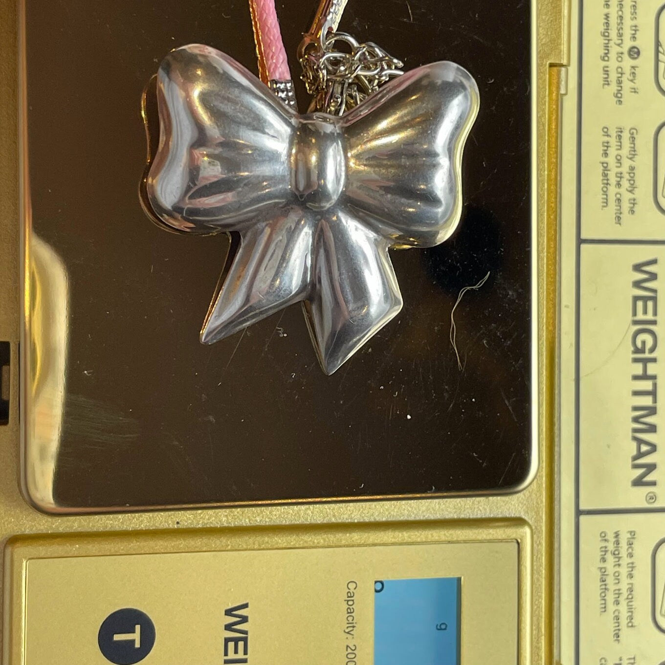 Vintage Puffy Bow Pendant Pin Brooch Combo from Taxco Mexico