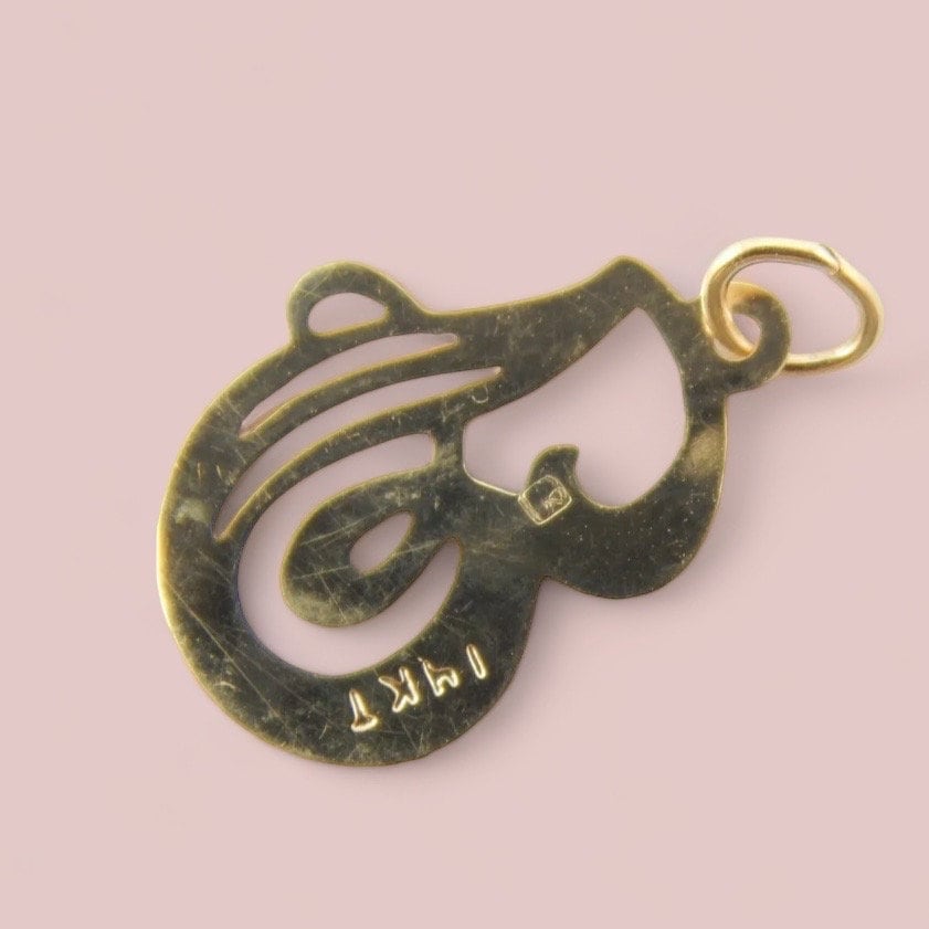 Vintage 14k Gold Initial “G” Letter “G” Charm
