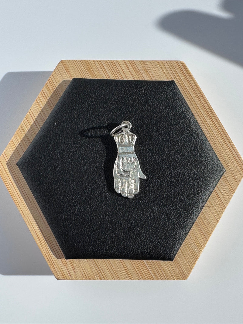 Vintage Sterling Hamsa “Hand of God” Pendant