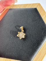 Star of David Vintage Crystal Catcher Pendant