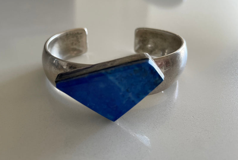 Paul Livingston Lapis Cuff Bracelet