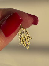 Vintage Filigree Hamsa in 14k