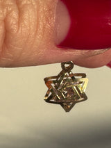 Star of David Vintage Crystal Catcher Pendant