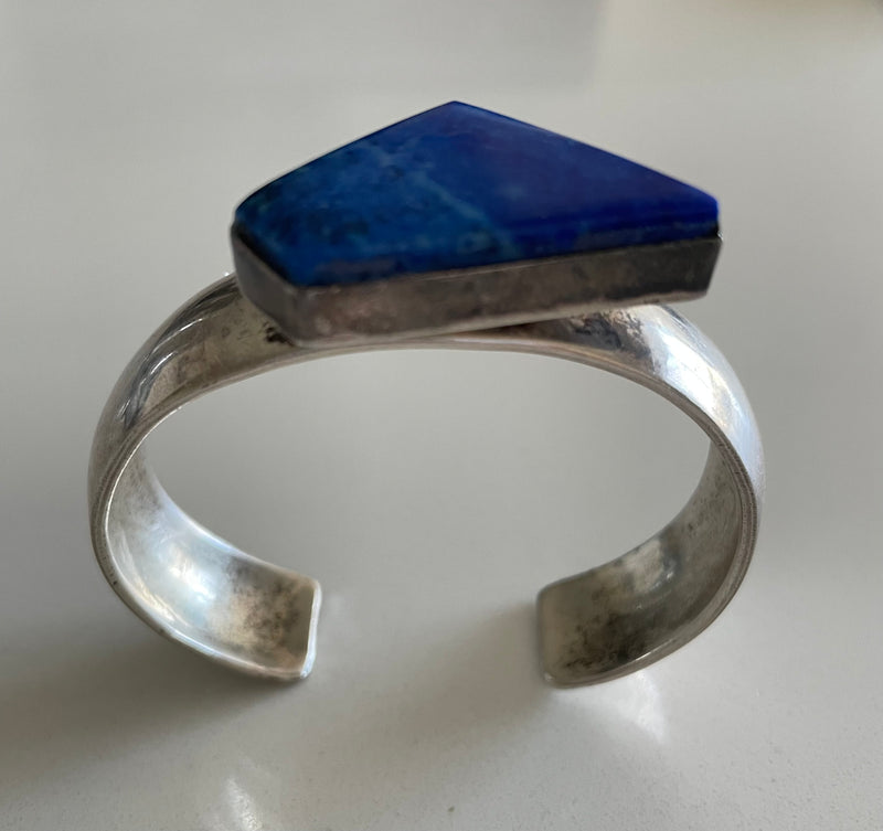 Paul Livingston Lapis Cuff Bracelet