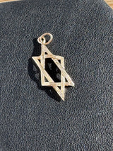 Asymmetrical Vintage Star of David 14k