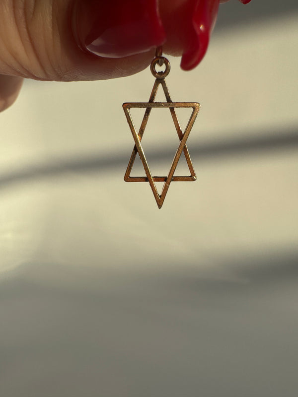 Vintage Estate 9k Star of David Pendant