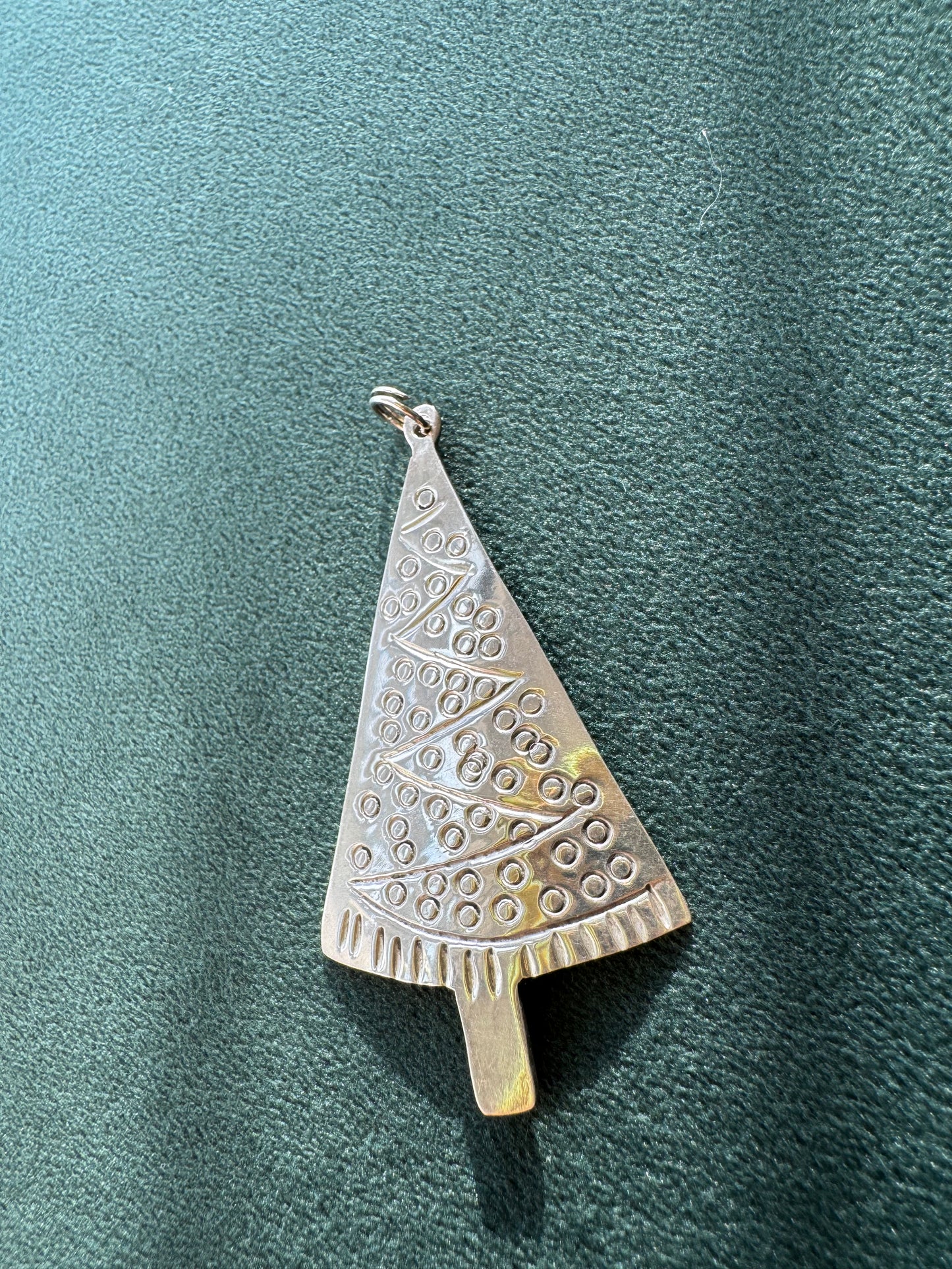 O Tannenbaum, Meet Taxco: Vintage Sterling Silver Christmas Tree Pendant Mexico 925