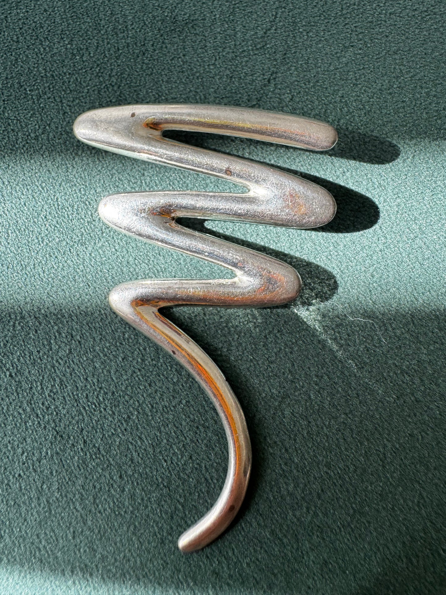 Vintage Post Modern Sterling Silver Pin
