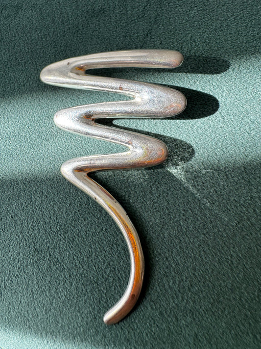 Vintage Post Modern Sterling Silver Pin