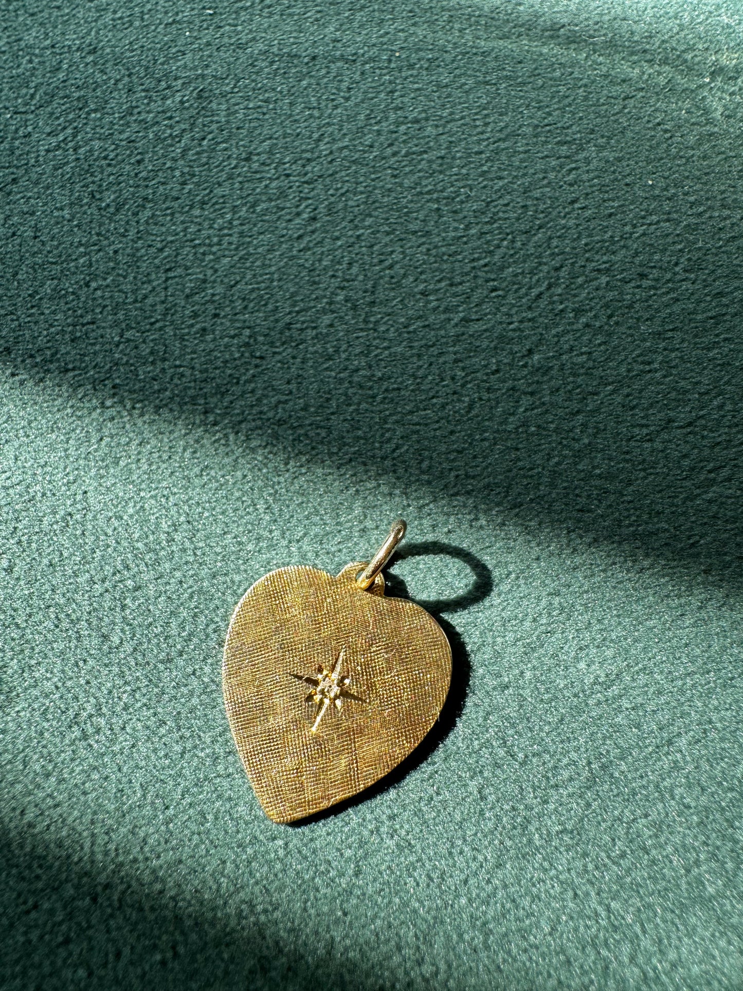 Vintage 1977 14K Gold Heart Charm