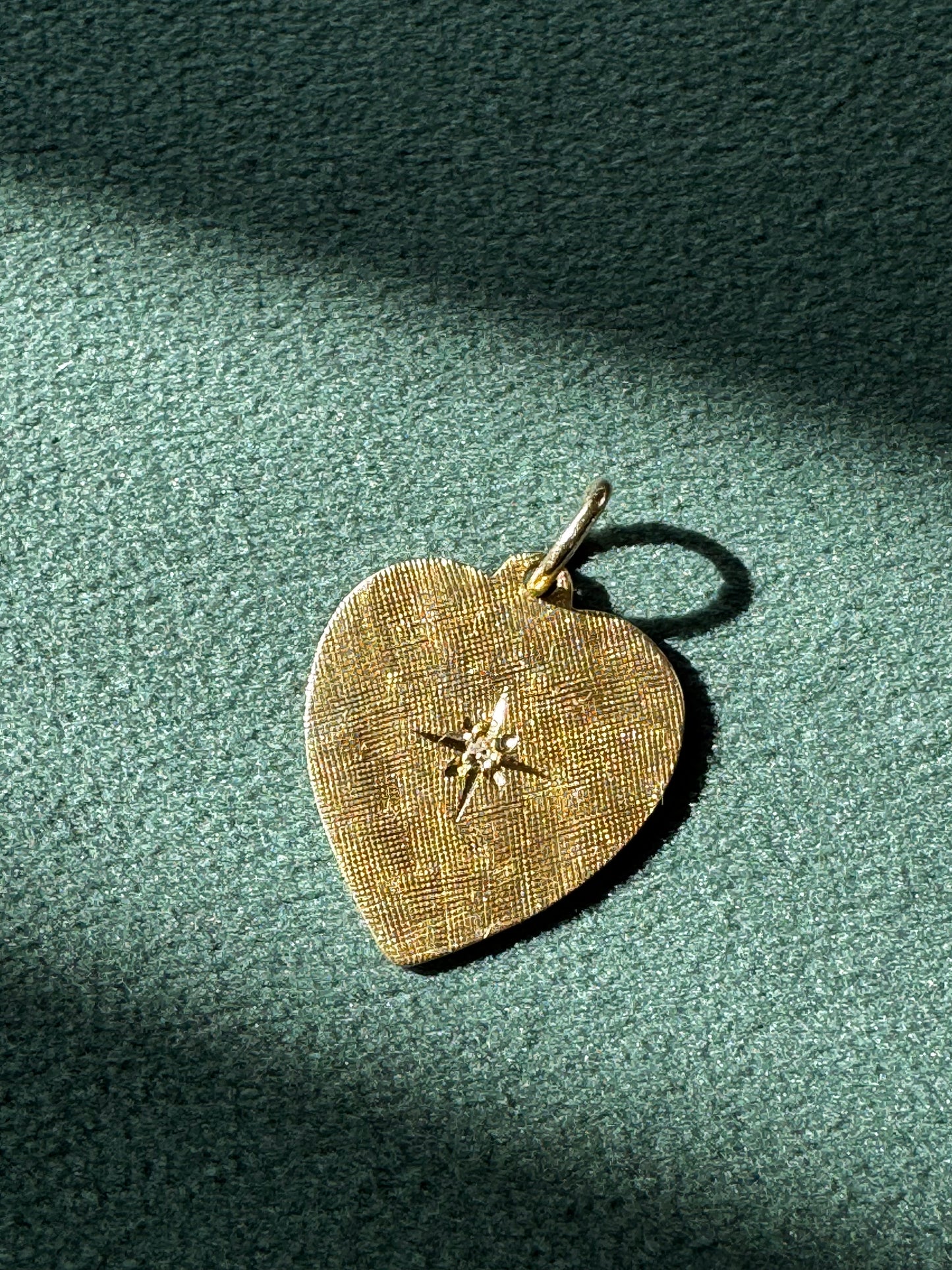 Vintage 1977 14K Gold Heart Charm