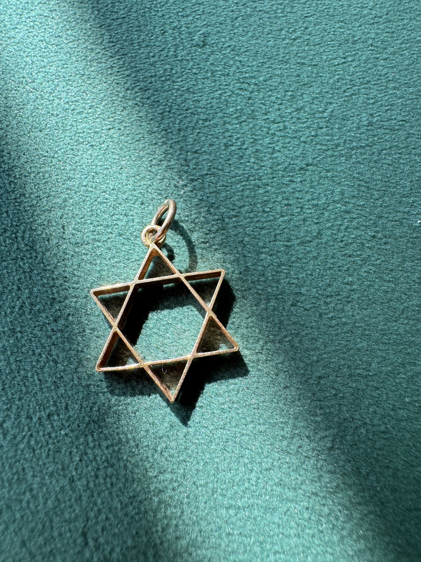Estate 14K Yellow Gold Star of David Magen David Pendant The Charm That Never Goes Out of Style