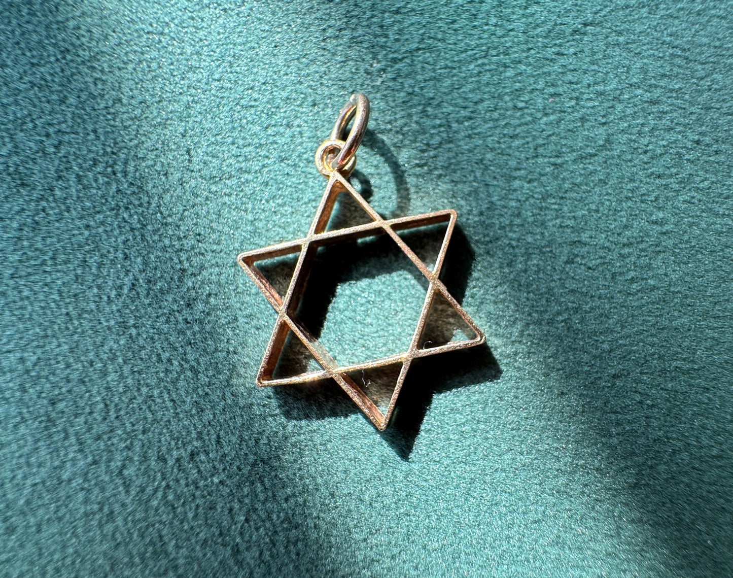Estate 14K Yellow Gold Star of David Magen David Pendant The Charm That Never Goes Out of Style