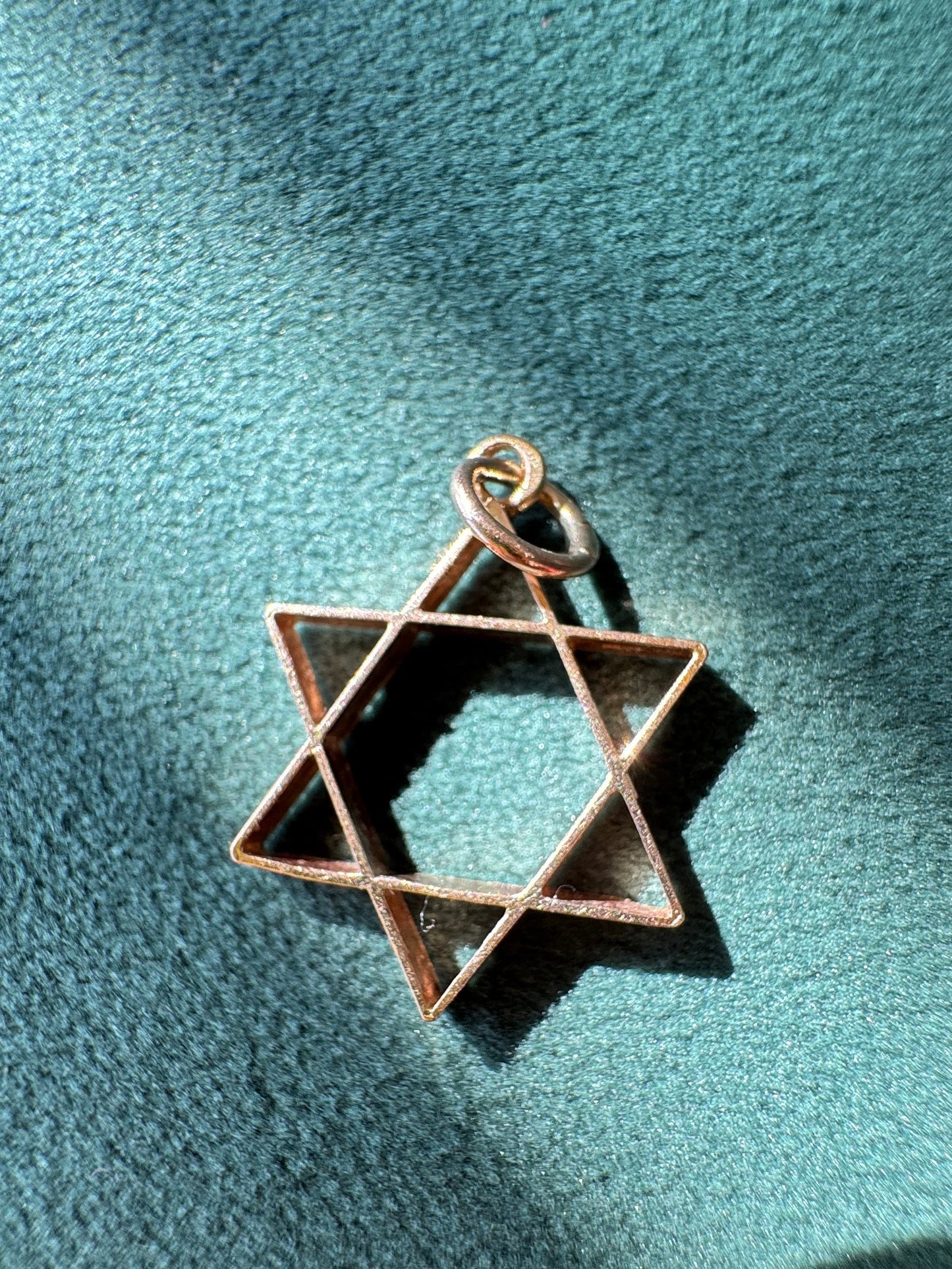 Estate 14K Yellow Gold Star of David Magen David Pendant The Charm That Never Goes Out of Style