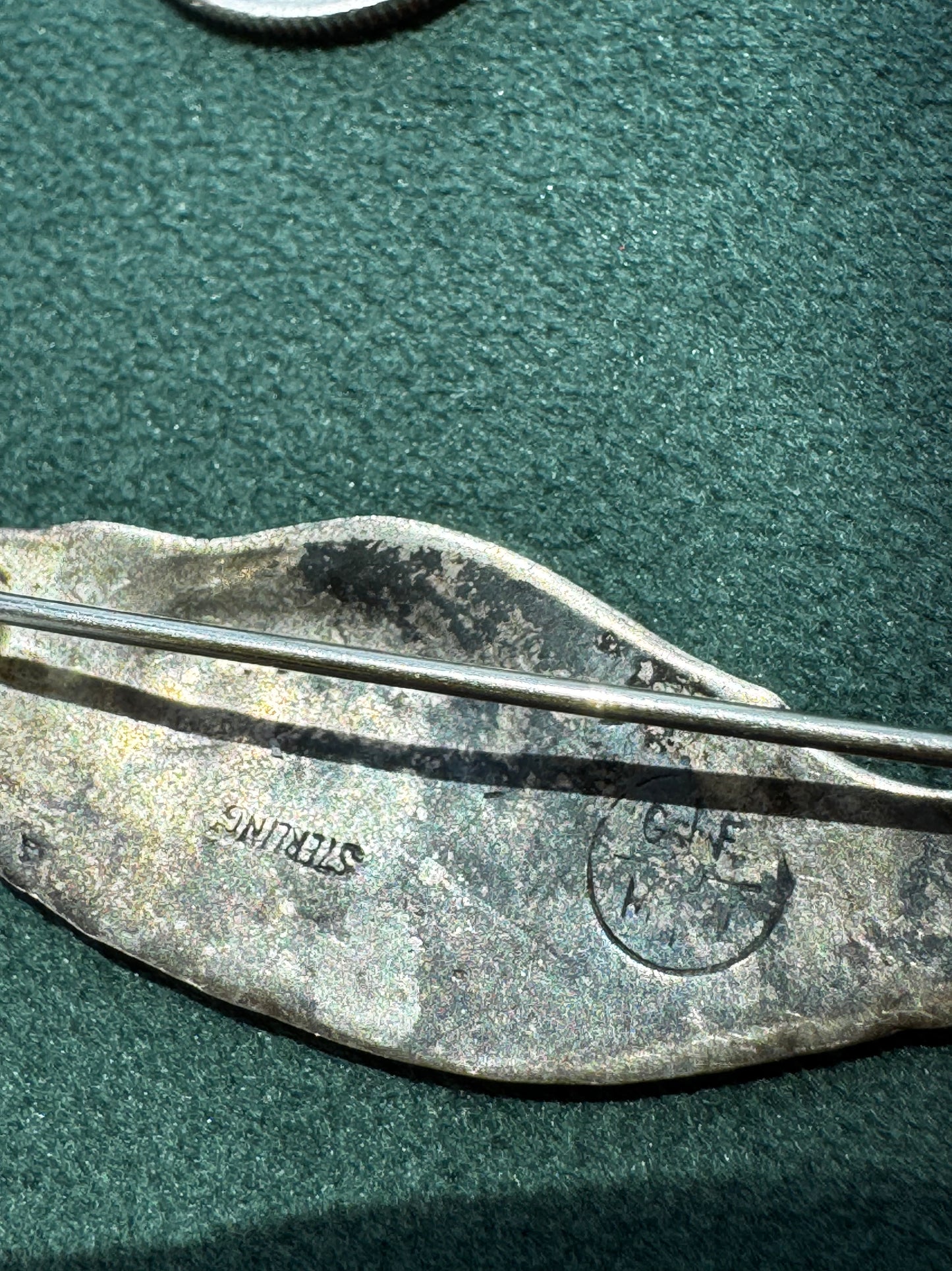 Vintage Sterling Silver Humpback Whale Brooch Pin Detailed Figural Ocean Mermaid Life
