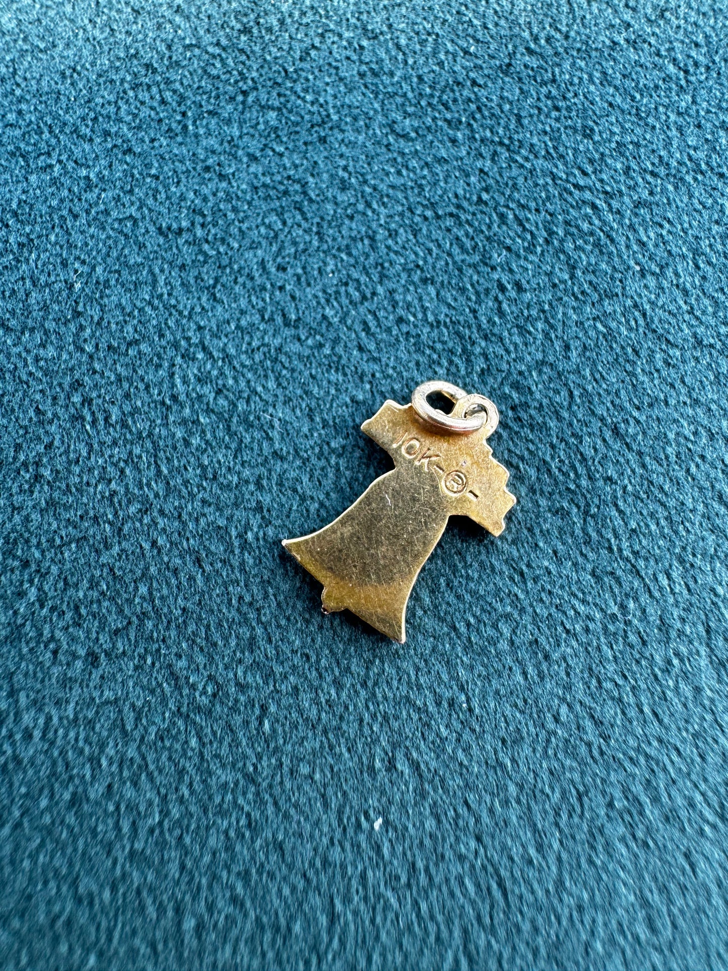Vintage 10K Yellow Gold Liberty Bell Charm Pendant Figural Patriotic Fine Jewelry 250th Anniversary