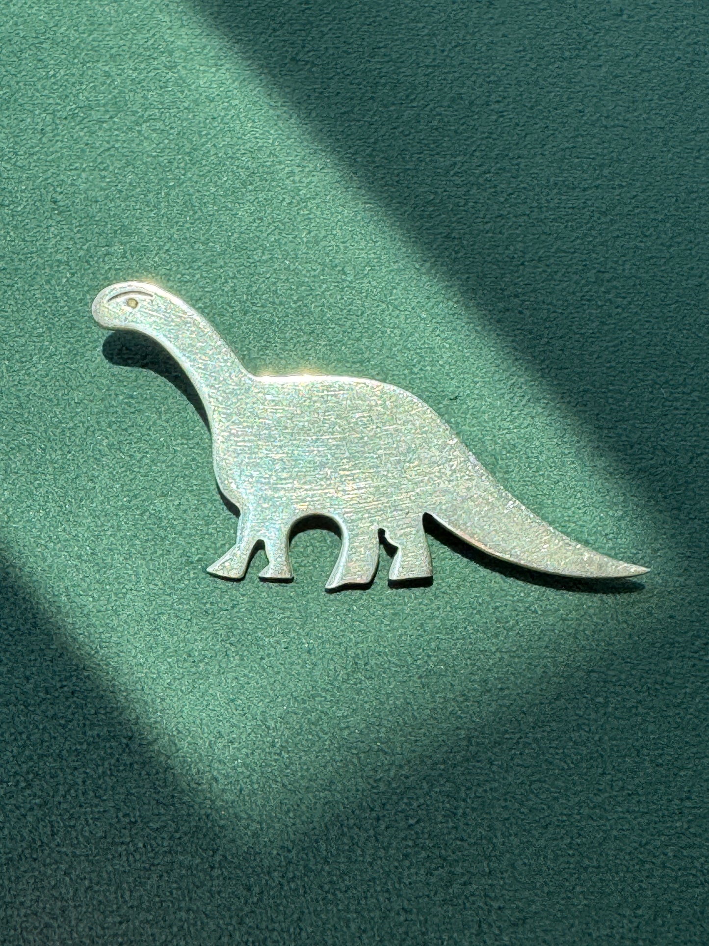 Vintage Taxco Mexico Sterling Silver Sauropod Brontosaurus Dinosaur Brooch Pin TC-66 Figural