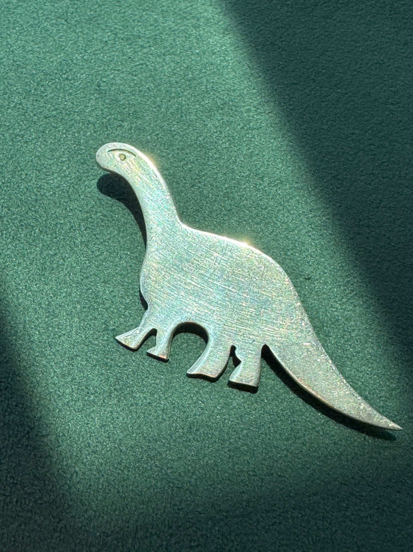 Vintage Taxco Mexico Sterling Silver Sauropod Brontosaurus Dinosaur Brooch Pin TC-66 Figural