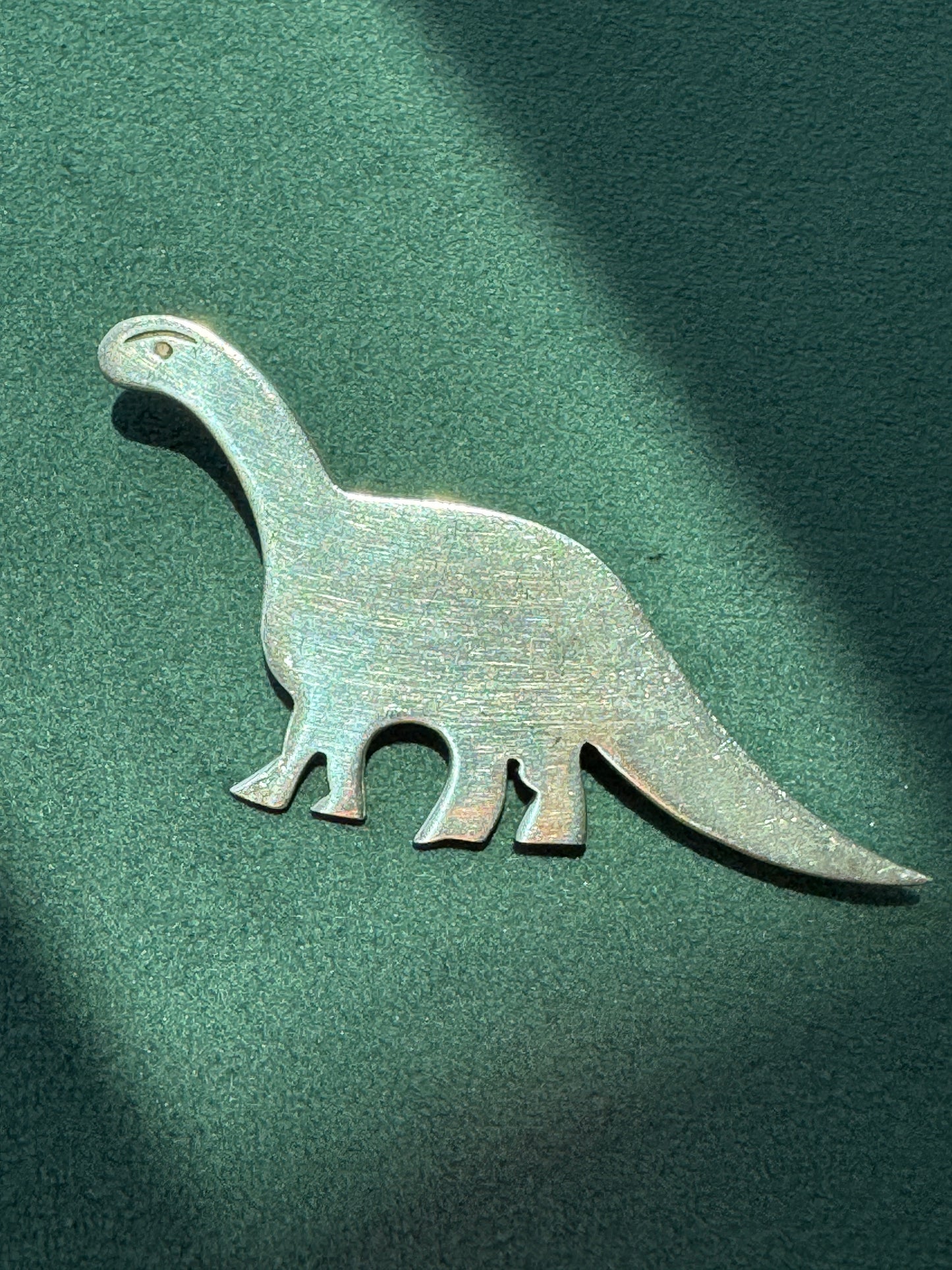 Vintage Taxco Mexico Sterling Silver Sauropod Brontosaurus Dinosaur Brooch Pin TC-66 Figural