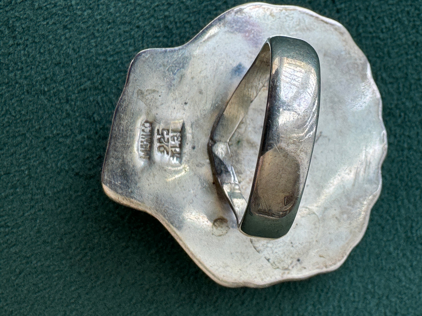 Vintage Taxco Mexico Sterling Silver Scallop Shell Ring Size 9 Big Enough to Hear the Ocean