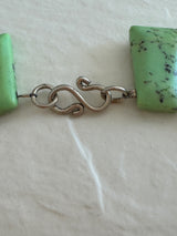 Vintage green aventurine garnet agate sterling silver beaded necklace with black matrix patterns and S-hook clasp from 1970s-80s
Shopify Tags:
vintage aventurine necklace, green aventurine jewelry, garnet necklace, vintage gemstone necklace, sterling silver necklace, 1970s jewelry, 1980s jewelry, bohemian necklace, New Age jewelry, metaphysical jewelry, crystal healing jewelry, vintage boho necklace, estate jewelry, vintage beaded necklace, aventurine garnet necklace, vintage stone necklace, hippie jewelry,